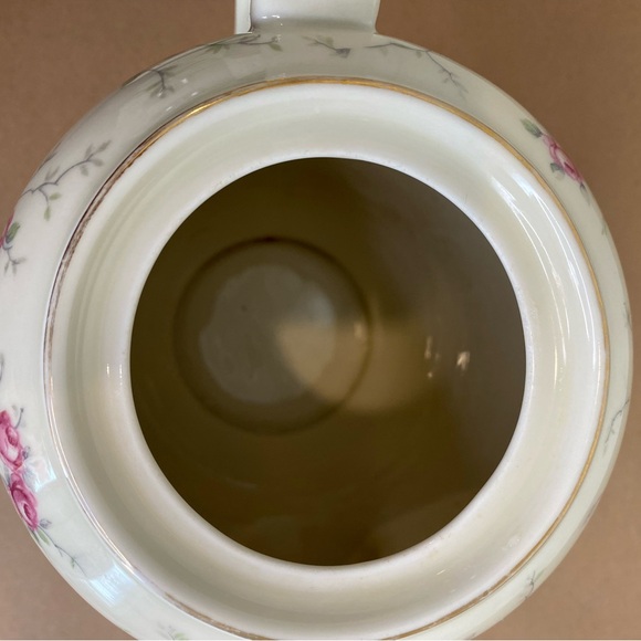 Vtg Bavaria Schumann Teapot and Creamer Pink Roses Gold Trim - Picture 8 of 14